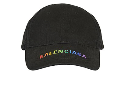 Balenciaga Rainbow Logo Cap, front view